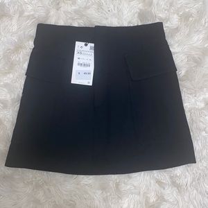 ZARA Cargo Black Mini Skirt